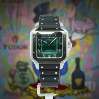 Cartier Santos WSSA0055 40mm Stainless steel Green