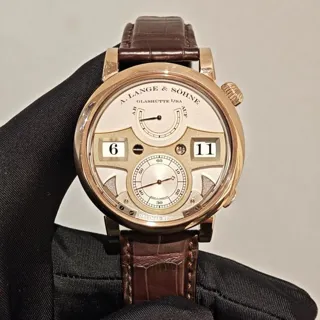 A. Lange & Söhne Zeitwerk 143.050 44mm Yellow gold Silver