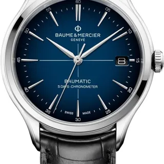 Baume & Mercier Clifton M0A10467 40mm Stainless steel Blue