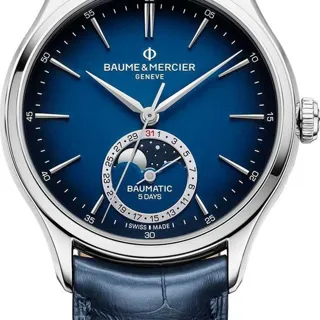 Baume & Mercier Clifton M0A10756 39mm Stainless steel Blue