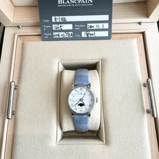 Blancpain Quantième Phases de Lune 6106-1127-95A 29.2mm Stainless steel White