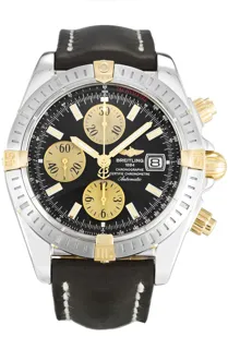 Breitling Chronomat B13356 44mm Steel$Yellow Gold Black