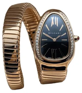 Bulgari Serpenti 101815 35mm Rose gold Black