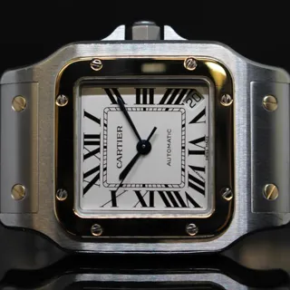 Cartier Santos Galbée 2823 32mm Gold/Steel White