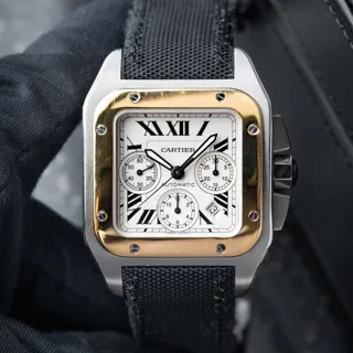 Cartier Santos W20091X7 41mm Steel White