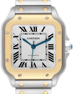 Cartier Santos W2SA0007 35mm Stainless steel silver opaline