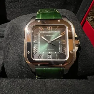 Cartier Santos WSSA0062 40mm Stainless steel Green