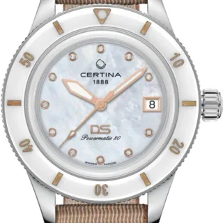 Certina DS C036.207.18.106.00 39mm Stainless steel White