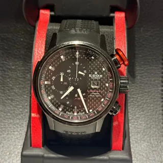 Edox 7/200 45mm Titanium Black