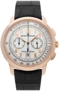 Girard-Perregaux 1966 49542-52-151-BK6A 42mm Rose gold Silver