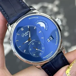 Glashütte PanoMaticLunar 1-90-02-46-32-35 40mm Steel Blue