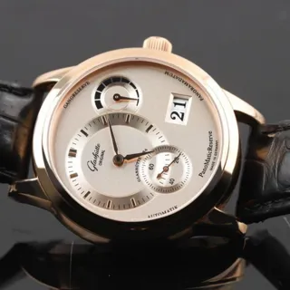 Glashütte PanoMaticReserve 9003010104 39.5mm Rose gold Silver