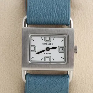 Hermès BA1.210 25mm Steel White