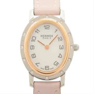 Hermès CO1.222 SS 32mm Steel Mother of pearl