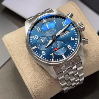 IWC Pilot Chronograph IW388102 41mm Stainless steel Blue