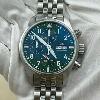 IWC Pilot IW388104 41mm Stainless steel Green