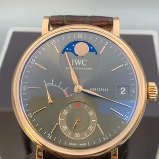 IWC Portofino IW516403 45mm Red gold Gray