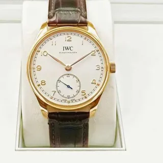 IWC Portugieser IW358306 40.5mm Yellow gold Silver