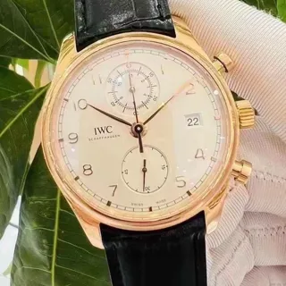 IWC Portugieser IW390301 42mm Red gold Silver