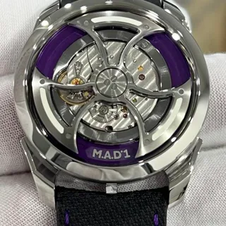 MB&F MAD 1S Steel Purple