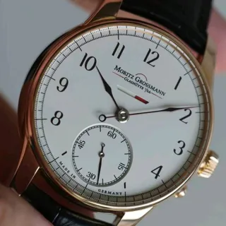 Moritz Grossmann 41mm Rose gold White