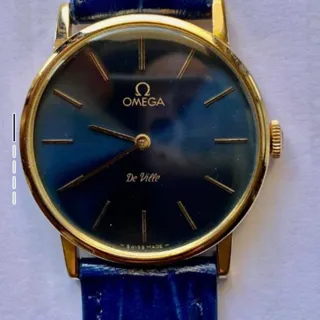 Omega De Ville 32mm Gold/Steel Blue