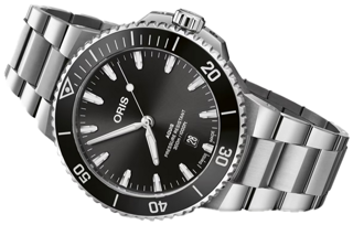 Oris Aquis Date 0173377894154078 43mm Stainless steel Black