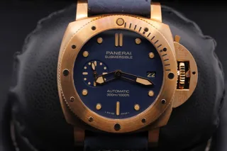 Panerai Submersible PAM01074 42mm Bronze Blue