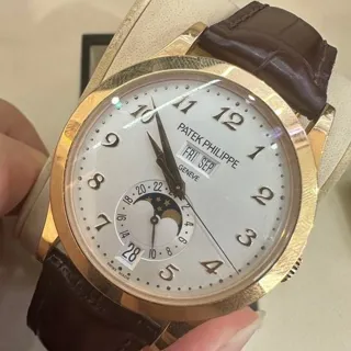 Patek Philippe Annual Calendar 5396R-012 38.5mm Rose gold Silver