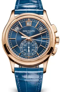 Patek Philippe Annual Calendar Chronograph 5905R 42mm Rose gold Blue