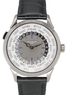 Patek Philippe World Time 5230G-014 38.5mm White gold White and Gray