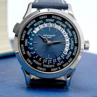 Patek Philippe World Time 5230P-001 38.5mm Platinum Blue