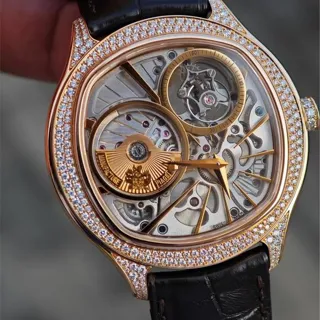 Piaget Emperador G0A38058 46.5mm Rose gold Skeletonized