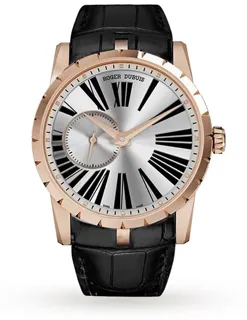 Roger Dubuis Excalibur DBEX0351 42mm 18 Karat Rose Gold Silver