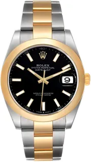 Rolex Datejust 41 126303 Stainless steel and 18k yellow gold Black