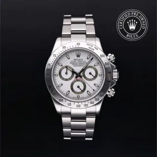 Rolex Daytona 116520 40mm Stainless steel White