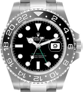 Rolex GMT-Master II 126710GRNR Stainless steel Black