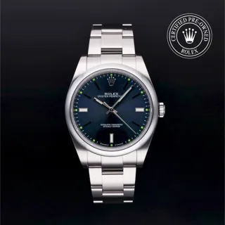 Rolex Oyster Perpetual 39 114300 39mm Stainless steel Blue