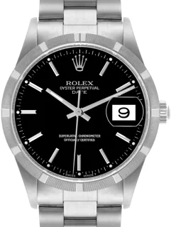 Rolex Oyster Perpetual Date 15210 Stainless steel Black