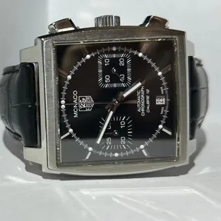 TAG Heuer Monaco CAW2110 39mm Steel Black