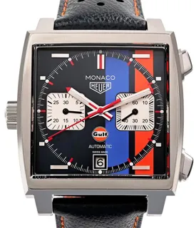 TAG Heuer Monaco CAW211R ( GULF) 39mm Steel Black