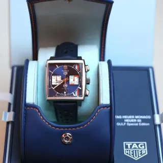 TAG Heuer Monaco CBL2115.FC6494 ( GULF) 39mm Steel Blue