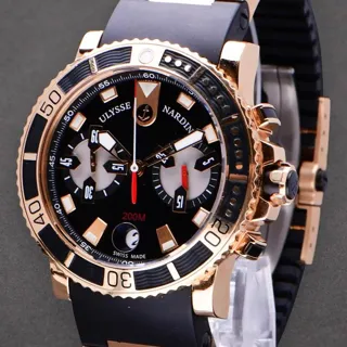 Ulysse Nardin Maxi Marine Diver 8006-102-3A/92 43mm Rose gold Black