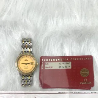 Omega De Ville 4374.15.00 36.5mm Yellow gold and Stainless steel Champagne