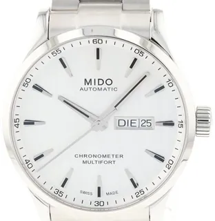 Mido Multifort M038.431.11.031.00 42mm Stainless steel White