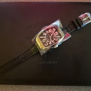 Franck Muller Vanguard V 32 QZ AC BL 32mm Steel Black