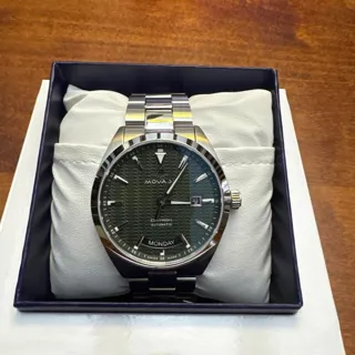 Movado Datron 3650178 41mm Steel Green