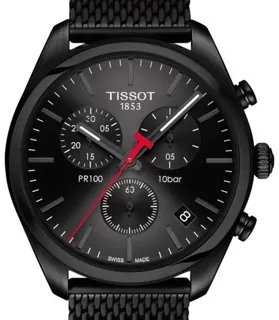 Tissot PR 100 T101.417.33.051.00 41mm Stainless steel and PVD Black