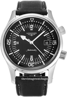 Longines Heritage L3.674.4.56.2 Stainless steel Black