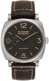 Panerai Radiomir 1940 3 Days Automatic PAM 00619 45mm Titanium Brown